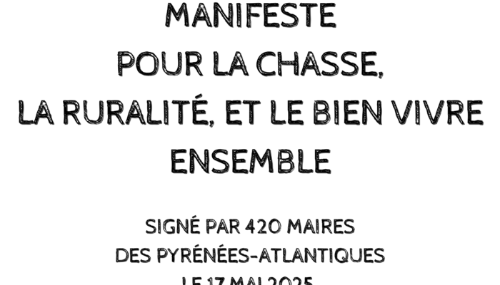 manifeste pour la chasse dans les Pyrénées-Atlantiques