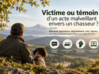 Victime ou témoin d’un acte malveillant envers un chasseur ? Signalez-le